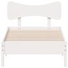 vidaXL Postel bez matrace bílá 100 x 200 cm masivní borovice