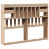 vidaXL Čelo postele s úložným prostorem 140 cm masivní borovice
