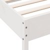 vidaXL Postel bez matrace bílá 75 x 190 cm masivní borovice