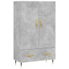 vidaXL Skříň highboard betonově šedá 69,5x31x115 cm kompozitní dřevo