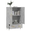 vidaXL Skříň highboard betonově šedá 69,5x31x115 cm kompozitní dřevo