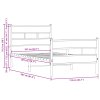 vidaXL Postel bez matrace s hlavovým a nožním čelem 107 x 203 cm