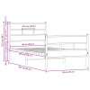 vidaXL Postel bez matrace s hlavovým a nožním čelem 90 x 200 cm