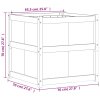 vidaXL Zahradní truhlík 70 x 70 x 70 cm masivní borové dřevo