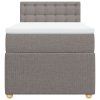 vidaXL Box spring postel s matrací taupe 80x200 cm textil