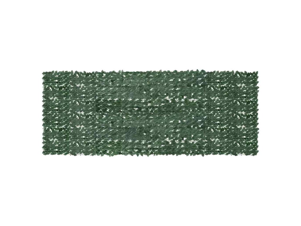 vidaXL Balkónová markíza s tmavozelenými listami 400x150 cm