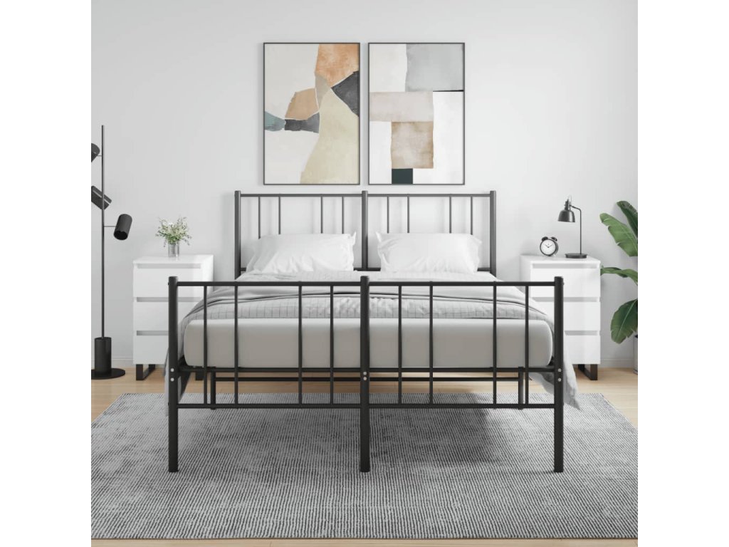 vidaXL Nočné stolíky 2 ks lesklé biele 40x35x69 cm kompozitné drevo