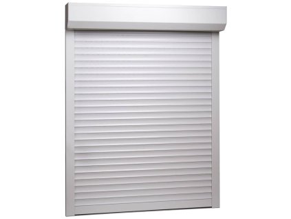 vidaXL Predokenná roleta, hliník 70x100 cm, biela