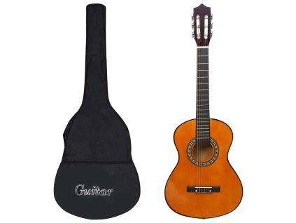vidaXL Klasická gitara pre začiatočníkov a deti s taškou 1/2 34"