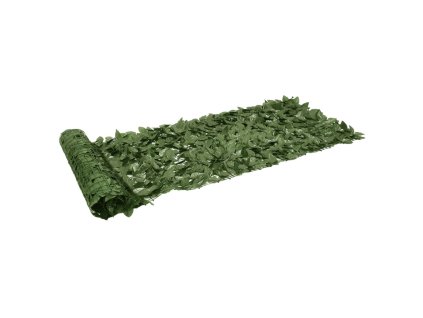 vidaXL Balkónová zástena s tmavozelenými listami 600x75 cm
