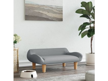 vidaXL Pelech pre psa bledosivý 70x40x24 cm látka