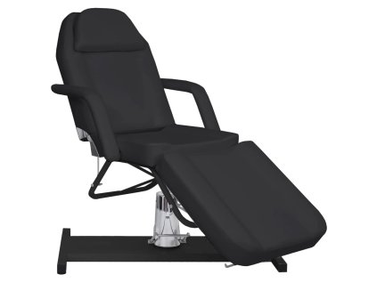 vidaXL Masážny stôl, čierny 180x62x(87-112) cm
