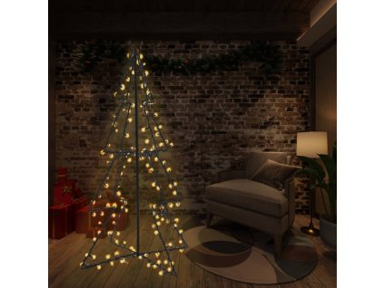 vidaXL Vianočný stromček, kužeľ, 240 LED, dovnútra aj von 115x150 cm
