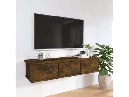 vidaXL Nástenná skrinka tmavý dub 88x26x18,5 cm spracované drevo