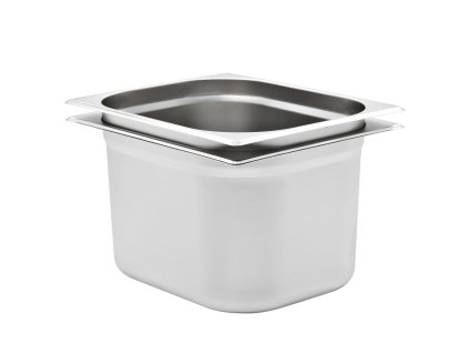 vidaXL Gastronádoby 2 ks, GN 1/2, 200 mm, nehrdzavejúca oceľ