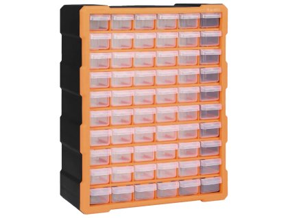 vidaXL Organizér so 60 zásuvkami 38x16x47,5 cm