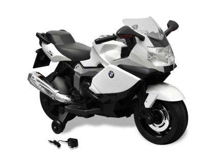 Elektrická motorka pre deti, biela BMW 283 6 V