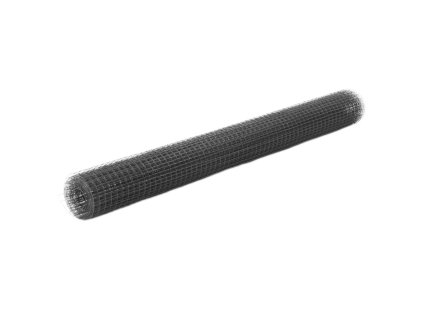 vidaXL Drôtené pletivo, oceľ potiahnutá PVC 25x1,5 m, sivé