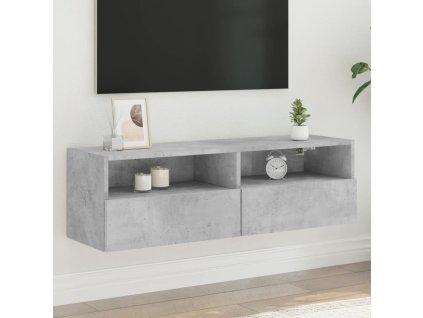 vidaXL TV nástenná skrinka betónovo sivá 100x30x30 cm kompozitné drevo