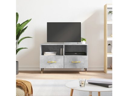 vidaXL TV skrinka betónovosivá 80x36x50 cm spracované drevo