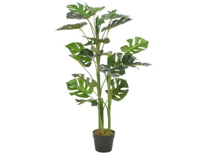 vidaXL Umelá rastlina, monstera s kvetináčom, zelená 100 cm