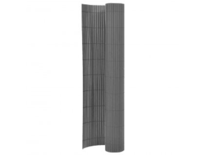 vidaXL Obojstranný záhradný plot 110x400 cm sivý
