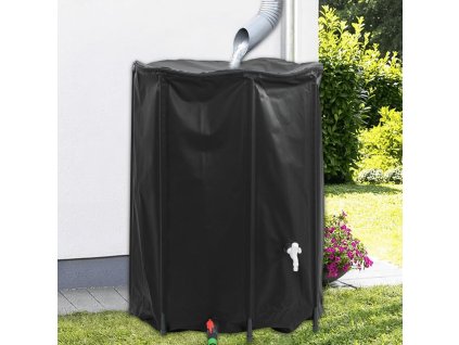 vidaXL Nádrž na vodu s kohútikom skladacia 1350 l PVC