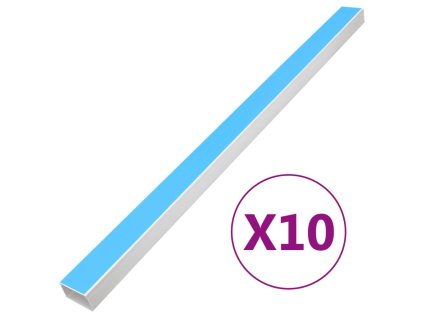 vidaXL Káblový rozvod samolepiaci 150x50 mm 10 m PVC