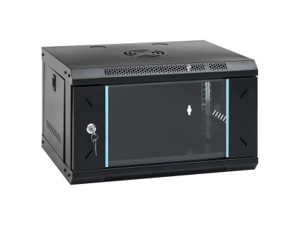 vidaXL 6U Nástenná serverová skriňa 19" IP20 53x40x30 cm