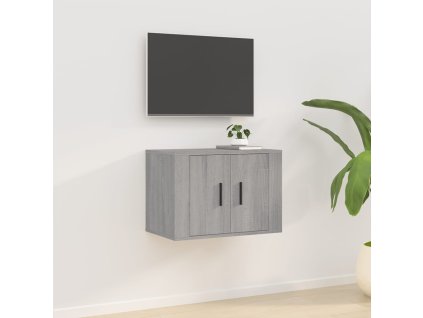 vidaXL Nástenná TV skrinka sivá sonoma 57x34,5x40 cm
