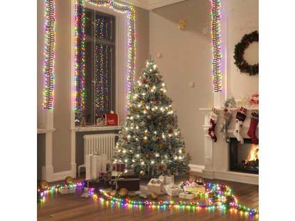 vidaXL Reťaz so zhlukmi LED, 1000 diód, farebná 11 m, PVC