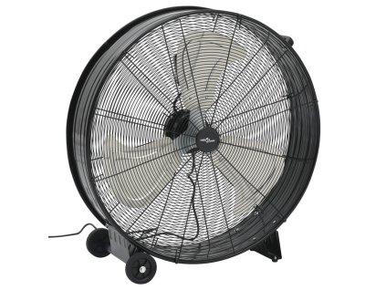 vidaXL Priemyselný bubnový ventilátor 77 cm 187,7 W, čierny