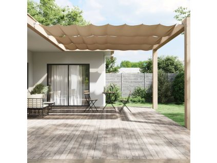 vidaXL Vertikálna markíza sivohnedá 140x600 cm oxfordská látka