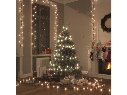 vidaXL LED reťaz s 300 LED diódami, teplá biela 30 m, PVC