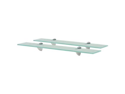 vidaXL Nástenná polička 2 ks sklo 60x10 cm 8 mm