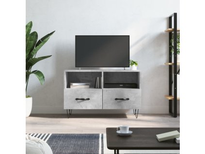 vidaXL TV skrinka betónovosivá 80x36x50 cm spracované drevo