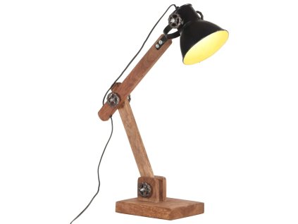 vidaXL Industriálna stolová lampa, čierna, okrúhla 58x18x90 cm E27