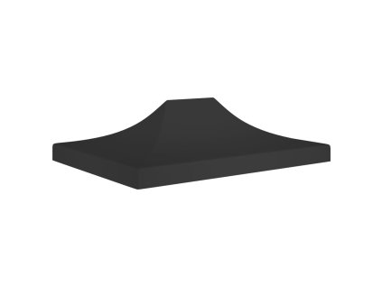 vidaXL Strecha na párty stan 4,5x3 m, čierna 270 g/m²