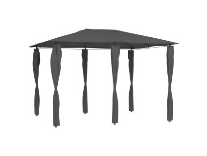 vidaXL Altánok s poťahmi na stĺpiky 3x4x2,6 m, antracitový 160 g/m²