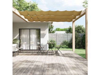 vidaXL Vertikálna markíza béžová 100x1000 cm oxfordská látka