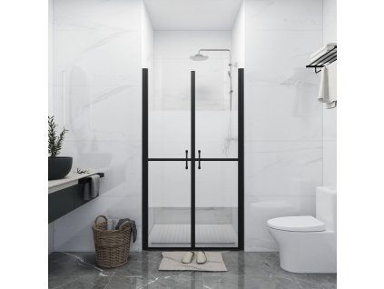 vidaXL Sprchové dvere polo-mliečne ESG (78-81)x190 cm