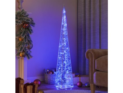 vidaXL Akrylový dekoratívny svetelný LED kužeľ, modrý 120 cm