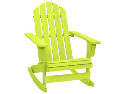 vidaXL Záhradná hojdacia stolička Adirondack jedľový masív zelené