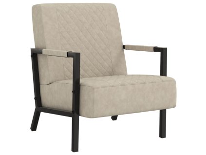 vidaXL Kreslo bledosivé umelá koža