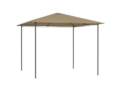 vidaXL Altánok 3x3x2,6 m sivohnedý 160 g/m²