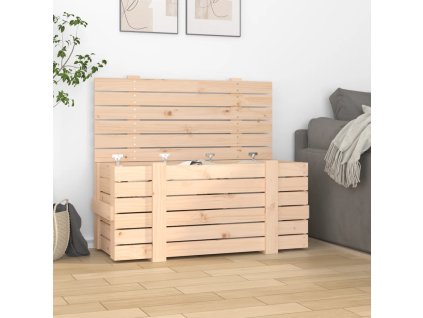 vidaXL Úložný box 91x40,5x42 cm masívna borovica