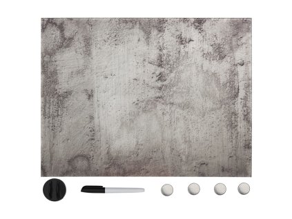 vidaXL Nástenná magnetická tabuľa, sklo 80x60 cm
