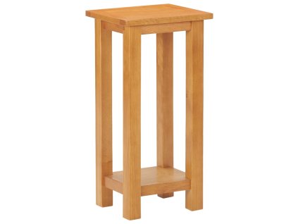 vidaXL Príručný stolík 27x24x55 cm dubový masív