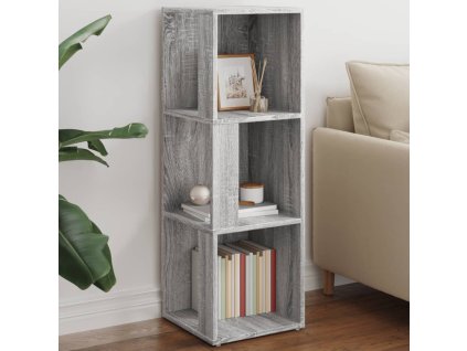 vidaXL Rohová skrinka sivý dub sonoma 33x33x100 cm spracované drevo