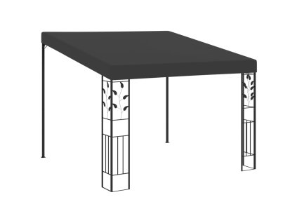 vidaXL Nástenný altánok antracitový 3x3x2,5 m
